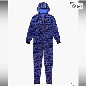 Savage X Fenty Black Caviar & Blue Tagged by Savage Forever Savage Hooded Onesie